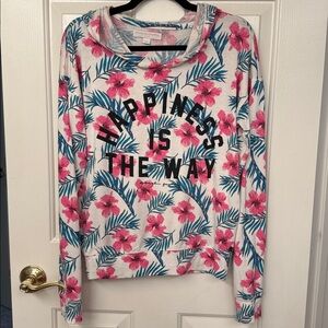 Tropical 🌺 Hibiscus 🌺Happiness is the Way Hoodie